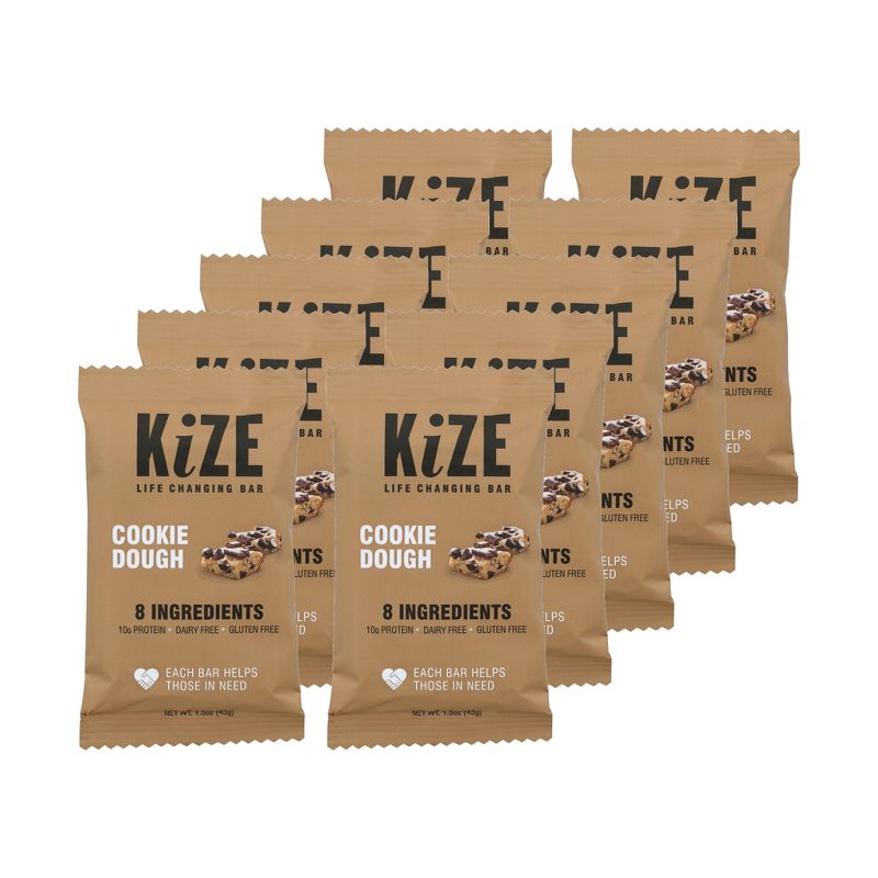 Kize Cookie Dough Energy Bar - 10 bars, 1.5 oz, 1 of 5