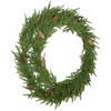HOMCOM Christmas Wreath, Artificial Norfolk Pine Wreath with Pine Cones and Realistic Branches for Door, Wall, Window, Green - 4 of 4