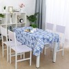 41"x60" Rectangle Vinyl Water Oil Resistant Printed Tablecloths Blue Daisy - PiccoCasa - image 2 of 4