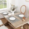 Aoibox Vinyl Placemats Set of 4 - Faux Leather Heat Resistant, Waterproof Oilproof Wipe Clean Table Mats for Indoor & Outdoor Dining - 2 of 4