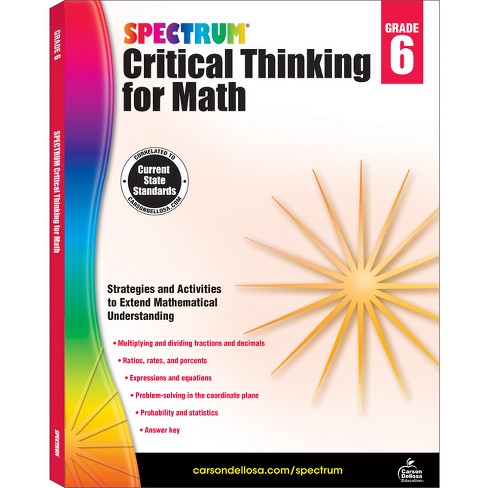 Spectrum Critical Thinking for Math, Grade 6 - (Paperback) - image 1 of 1