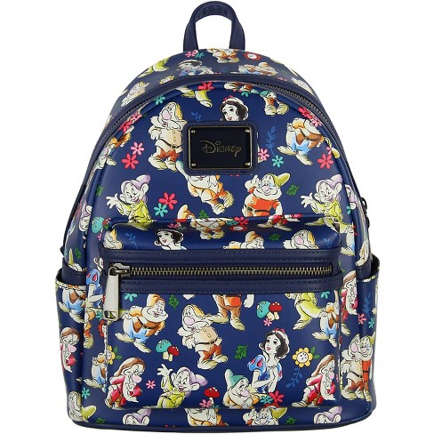 Disney Snow White And Dwarfs Allover Print Mini Backpack