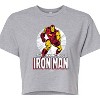 Women's - Marvel - The Invincible Iron Man Cropped Graphic T-Shirt - 2 of 4