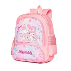 Paaaawaters Kids Cartoon Backpack My Melody Pink Candy Pattern Mesh Side Pockets 33x30x14cm - 1 of 1