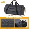 45L Duffel Bag for Sports,Outdoor,Travel, Water Resistant Grey - 4 of 4