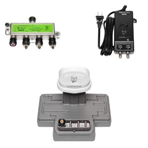 DirecTV D SWM3 LNB Reverse Band with 21V Power 4-Way Splitter 4K 99 101 103 Sats - 1 of 4