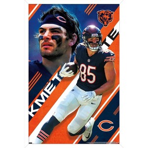Trends International NFL Chicago Bears - Cole Kmet 24 Framed Wall Poster Prints - 1 of 4