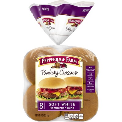 Pepperidge Farm Bakery Classics Soft White Hamburger Buns - 15oz/8ct