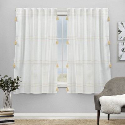 EXCLUSIVE HOME Demi Light Filtering Hidden Tab Top Curtain Panel Pair