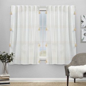 EXCLUSIVE HOME Demi Light Filtering Hidden Tab Top Curtain Panel Pair - 1 of 4