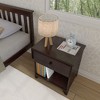 Max & Lily Classic Wood Nightstand with 1 Drawer, Kids Bedside Table/End Table, Small Nightstand for Bedroom - 4 of 4