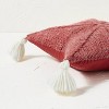 Star Shaped Sweater Knit Throw Pillow Red - Opalhouse™ designed with Jungalow™ - image 3 of 3