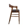 Rasmus Stationary Barstool: 29" Faux Leather, Eco-Friendly Wood, Fixed Height - Boraam - 4 of 4