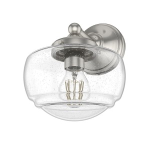 Hunter Fans Saddle Creek 1 - Light Wall Light in  Brushed Nickel - 1 of 1