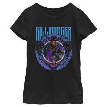 Boy's Marvel What If…? Killmonger T-shirt - Black - Large : Target