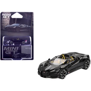Bugatti W16 Mistral Black with Yellow Interior Limited Edition 1