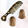 Unique Bargains Women's Heart Style Handheld Wide Tooth Comb 2 Pcs - 4 of 4