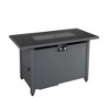 25'' H x 42'' W Steel Outdoor Fire Pit Table with Lid (Black) - 2 of 4