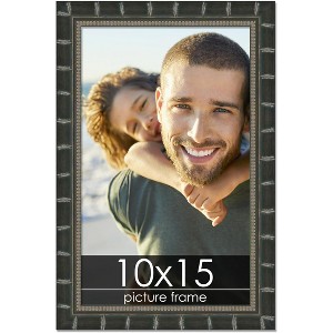 PosterPalooza | 10x15 Modern Bamboo Picture Frame, UV Acrylic, 5 Finishes - 1 of 4