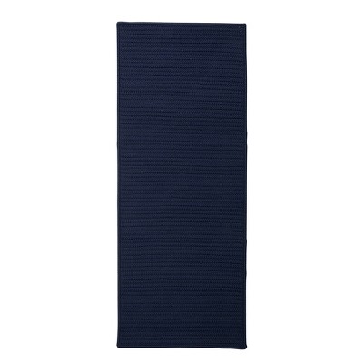 Colonial Mills Ikebana Braided Runner, Navy 30"x60", Rectangle Shape