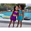 City Threads USA-Made UPF 50+ Girls Flounce Bikini Top - image 4 of 4