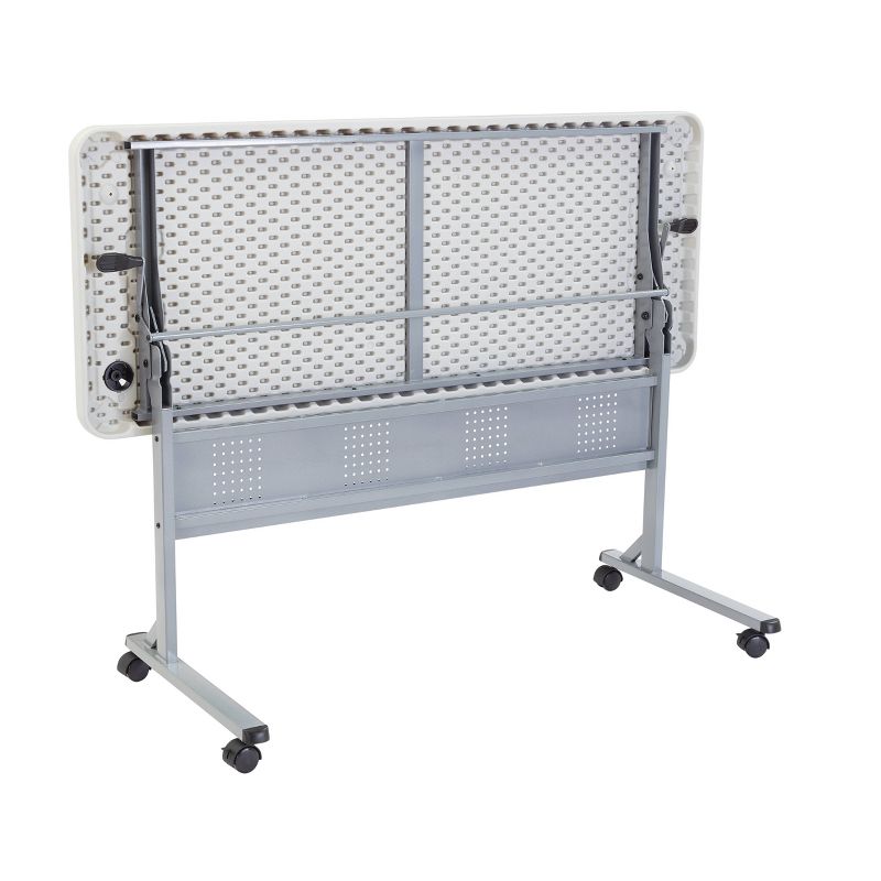 24&#34;x60&#34; Flip-N-Store Training Table Speckled Gray - Hampden Furnishings, 4 of 8