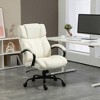 Vinsetto 500lbs Big and Tall Office Chair with Wide Seat, Executive Computer Chair with Adjustable Height, Swivel Wheels and Linen Finish - image 3 of 4