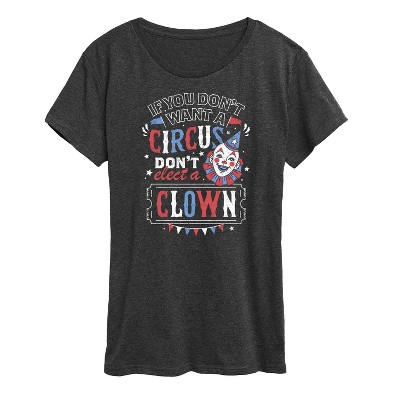 Women's - Instant message - Don't Clown Short Sleeve Graphic T-Shirt