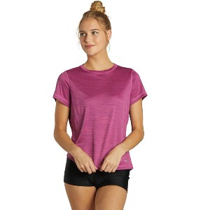 Sporti Sporti Women's S/S Hybrid UPF 50+ Sun Shirt Fushia X-Large - 1 of 4