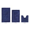 Lux Premium 100% Cotton  Ultra-Soft Tufted Solid Reversible 3 Piece Bath Rug Set, Water-Absorbent, Durable, Machine Washable Bathroom Rug - 2 of 4