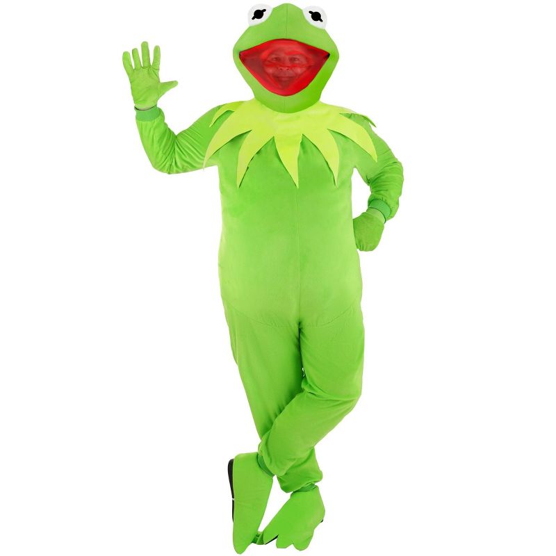 HalloweenCostumes.com Men's Plus Size Disney Kermit Costume, 1 of 6