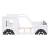 Sapphtopaz Car-Shaped Bed Frame for Kids with Headboard Platform Bed with Wheels and Slats for Boys & Girls, Bedroom, Nursery - 2 of 4