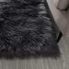 "Cozy Collection" Ultra Soft Fluffy Faux Fur Sheepskin Area Rug - 2 of 4