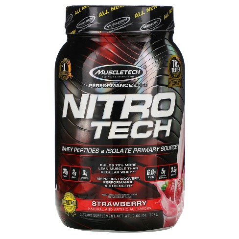 Muscletech Nitro-tech, Whey Isolate + Lean Musclebuilder, Strawberry, 2 ...