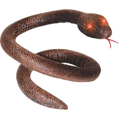 40" Halloween Brown Snake with Light-Up Eyes