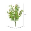 Vickerman Artificial UV Coated Pink Woodruff Bush - 2 of 4