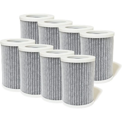 Nispira PEPERSFIL Purezone Replacement Filters For Car Air purifier Pure Enrichment Air Purifier Mini Portable (PEPERSAP) HEPA Activated Carbon, 8 Pk