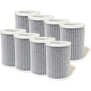 Nispira PEPERSFIL Purezone Replacement Filters For Car Air purifier Pure Enrichment Air Purifier Mini Portable (PEPERSAP) HEPA Activated Carbon, 8 Pk - 1 of 4