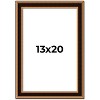 PosterPalooza | Weathered Gold Picture Frame - UV Acrylic, Foam Board Backing, Hanging Hardware - 2 of 4