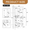 Retro Multi-Functional Storage Cabinet with Adjustable Shelves, 3 Drawers, and 3 Enclosed Compartments - Leovsnove - 3 of 4