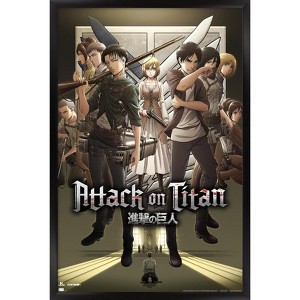 Trends International Attack on Titan: Season 3 - Group Framed Wall Poster Prints - 1 of 4