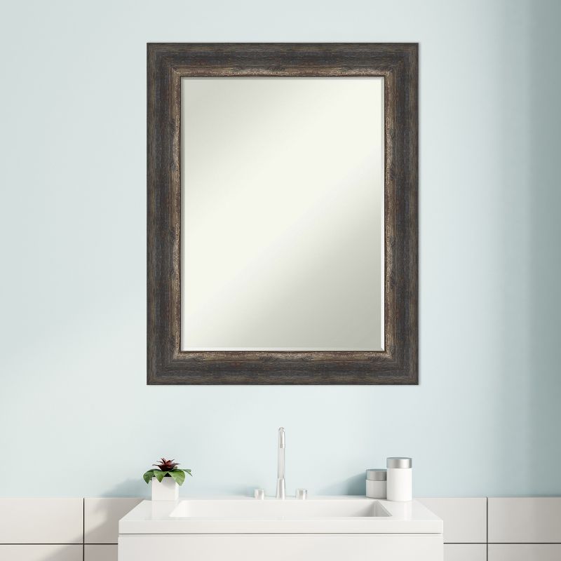 Amanti Art Bark Petite Bevel Bathroom Wall Mirror, 5 of 8
