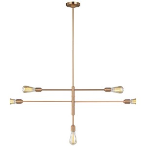 Generation Lighting Randolph 5 Lights Satin Brass Chandelier - 1 of 4
