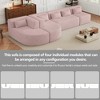 144" Modular Sectional Sofa with Curved Chaise Lounges - 4 of 4