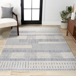 Kerstin Geometric High-Low Area Rug - JONATHAN Y - 1 of 4