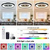 HUMHOLD 24 Inch Smart Ceiling Fan with Lights and Remote/APP Control - 3 of 4