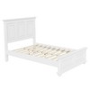 Merax Traditional Town and Country Style Pinewood Queen Bed with Decorative Fretwork and Grooved Panels - 3 of 4