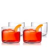 Viski Raye Crystal Negroni Glasses, Lowball Cocktail Glasses Premium Crystal Glassware, 8oz Tumbler Glasses Set of 4 - 4 of 4