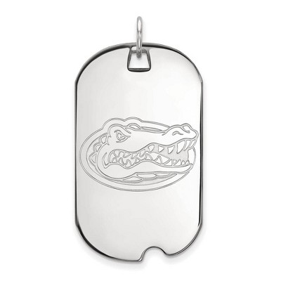Black Bow Jewelry 14k White Gold Florida Gators NCAA Large Pendant