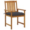 vidaXL Patio Chairs with Cushions 2 pcs Solid Acacia Wood - 2 of 4